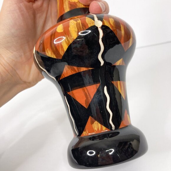 Vintage Tipi Pottery AZ Southwestern Vase Arizona Glazed Earth Tones Signed - Picture 8 of 10